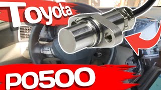 causes and fixes Toyota P0500 Code vehicle speed Sensor A [upl. by Aklog]