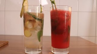 2x Cocktails maken zonder alcohol [upl. by Burch]