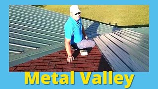 Metal Roof Valley Install for home mobile home commercial buildings [upl. by Kcire]