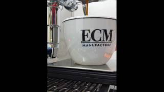 ECM Bottomless Portafilter  Angled Grip [upl. by Noicpecnoc22]