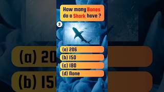 Number Of Bones In Shark quiz animalquiz [upl. by Esinehs428]