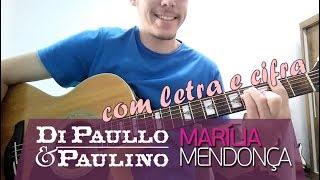 Karaokê ESTRELINHA  Di Paullo amp PaulinoMarília Mendonça  Violão Instrumental com letra cifra [upl. by Yanehc]