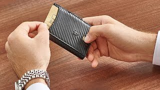 TRAVANDO Austin RFID Slim Wallet with Money Clip Review [upl. by Atiniv651]