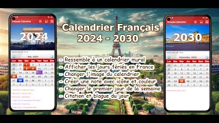 Français Calendrier 2024 [upl. by Latterll]