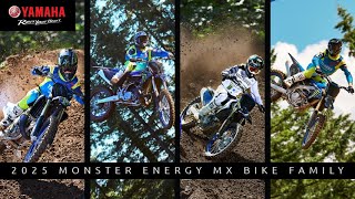 2025 YZ Family  Monster Energy Yamaha Racing Editions [upl. by Deeann]