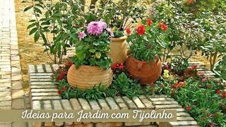 25 IDEIAS PARA JARDIM COM TIJOLINHO  PAISAGISMO E JARDINAGEM [upl. by Crofton]