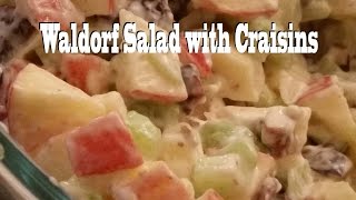 Waldorf Salad Recipe with Craisins and Pecans [upl. by Yuht]