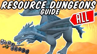 Dungeoneering ALL Resource Dungeons Locations and Frost Dragons  Runescape [upl. by Lacagnia526]