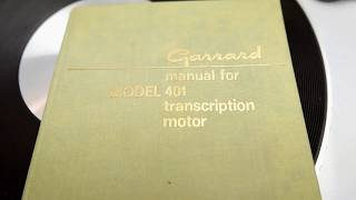 The First Type Garrard 401 Push button Turntable [upl. by Ardnala]