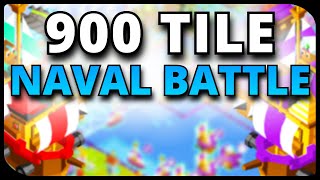 INSANE NAVAL BATTLE  Polytopia Gameplay 900 Tile Map 15 Crazy Bots [upl. by Emma]