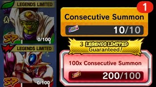 3 CHANCES 2 DREAMS FREE USER CHOICE PICKUP AND LF GUARANTEED TICKET SUMMONS Dragon Ball Legends [upl. by Niamert722]