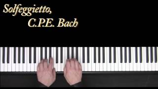 Solfeggietto  CPE Bach  piano  Frederic Bernachon [upl. by Filia]