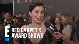 Rachel Bloom Actually Bought Her 2017 Emmys Dress  E Red Carpet amp Award Shows [upl. by Ahsinrac]