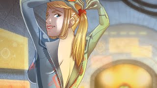 QuickDraw  Samus Aran Having Trouble Zipping Up Zero Suit from Metroid [upl. by Adnamra895]