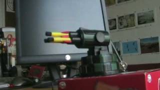 USB Missile Launcher quotRocket Babyquot driven by Perl Script [upl. by Calmas]