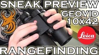 Sneak Preview Leica Geovid 10x42 Range Finding Binoculars [upl. by Girhiny217]