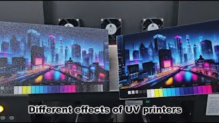 Different effects of UV printers [upl. by Hanikahs]