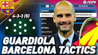 MASTERING PEP GUARDIOLAS BARCELONA TIKI TAKA IN EA FC 24 [upl. by Huntley]