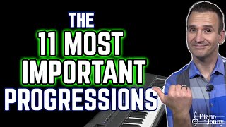 The 11 Most Important Piano Chord Progressions 🎶 [upl. by Attelahs594]