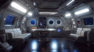 Spaceship Interior 3 Animated background scifi [upl. by Aisereht]