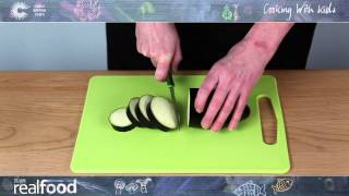 How to dice an aubergine  Cooking with kids [upl. by Hasina]