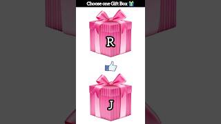 Choose One Alphabet 🔤 And Wait For the Gift gift giftbox viral choose challenge gameplay [upl. by Yee]