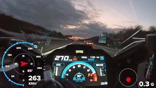 BMW M1000RR GPS Beschleunigung 0Topspeed [upl. by Errehs427]