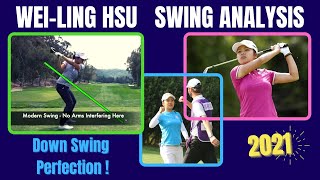 WeiLing Hsu Golf Swing 徐薇淩  Analysis 2021  Pure Silk Champion [upl. by Idnis]