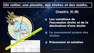 11B précession et nutation  conséquences sur les coordonnées équatoriales dune étoile [upl. by Ahsemrac]