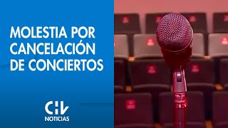 ACUSAN DESIGUALDAD  Molestia por cancelación de conciertos por aumento de casos  CHV Noticias [upl. by Nadnerb257]