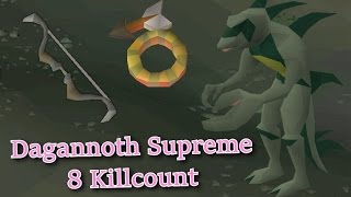 Dagannoth Supreme completed in 8 killcount  Archer Ring amp Seercull Runescape 2007 [upl. by Brucie]