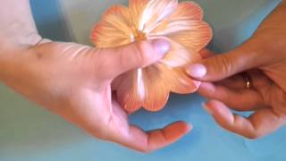 Tutorial  Bomboniere a due nastri  Italian sugar art [upl. by Bradan]