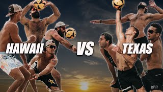 4 vs 4 Mens Beach Volleyball HAWAII vs TEXAS  The 4Man [upl. by Llenrac]