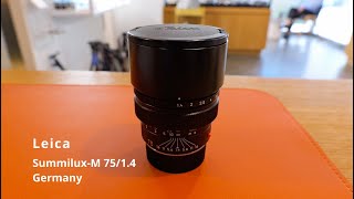 무한 카메라 Lecia SummiluxM 75mm F14 Black Germany [upl. by Syman]