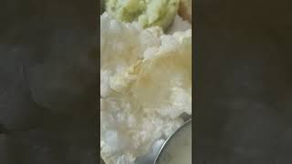 sabudanavada Bhagarthalipeeth Sabudana papad Potatochatani Curd Akadashispecial😍 [upl. by Ayikat]