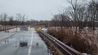 Flooding at Two Bridges between Branchburg and Bridgewater NJ [upl. by Eecak770]