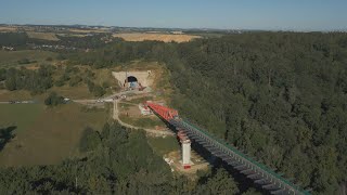 Gottleubatalbrücke erreicht den Kohlberg [upl. by Atonsah]