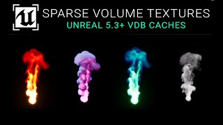 Unreal Engine 53  Sparse Volume Textures VDBs [upl. by Chappy]