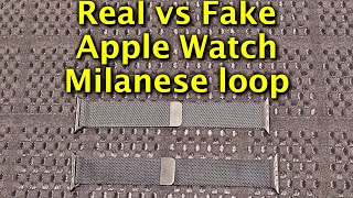 Real vs Fake Apple Watch Milanese Loop [upl. by Tawsha]