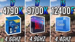 i7 4790k OC vs i7 9700k vs i5 12400F  Big Differences [upl. by Gratt638]