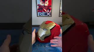 Making a Cardboard IRON MAN Helmet That Opens [upl. by Anaitsirhc]