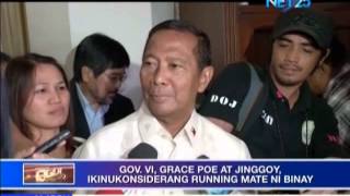 VP Binay announces his possible running mate in 2016 [upl. by Cutlor]