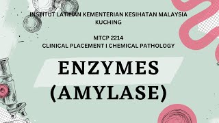 PRESENTATION ENZYMES AMYLASE SEMESTER 5 K22022 [upl. by Aleta247]