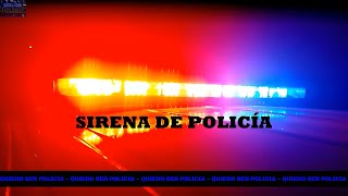 Efecto de sonido  sirena de patrulla de policia  luces de policias [upl. by Drye]