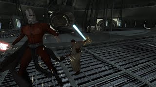 KOTOR Flawless victory against Malak with a ScoundrelConsular [upl. by Nekcarb889]