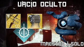 Destiny 2 VACÍO OCULTO  Maestro  Solo  Cazador de arco ⚡ [upl. by Annalla988]