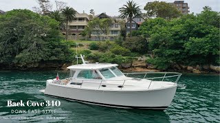 2020 Back Cove 34O  Test drive with Dan Jones [upl. by Nidnerb]