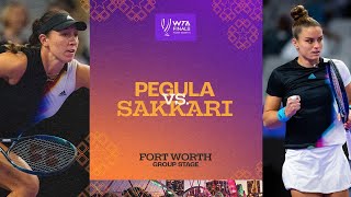 Jessica Pegula vs Maria Sakkari  2022 WTA Finals Group Stage  Match Highlights [upl. by Jamin]