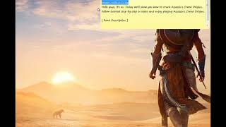 Assassins Creed Origins Crack  By Cracky [upl. by Esnohpla]