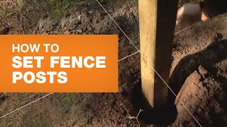 How to Install Fence Posts Stepbystep  The Home Depot Canada [upl. by Gyatt410]